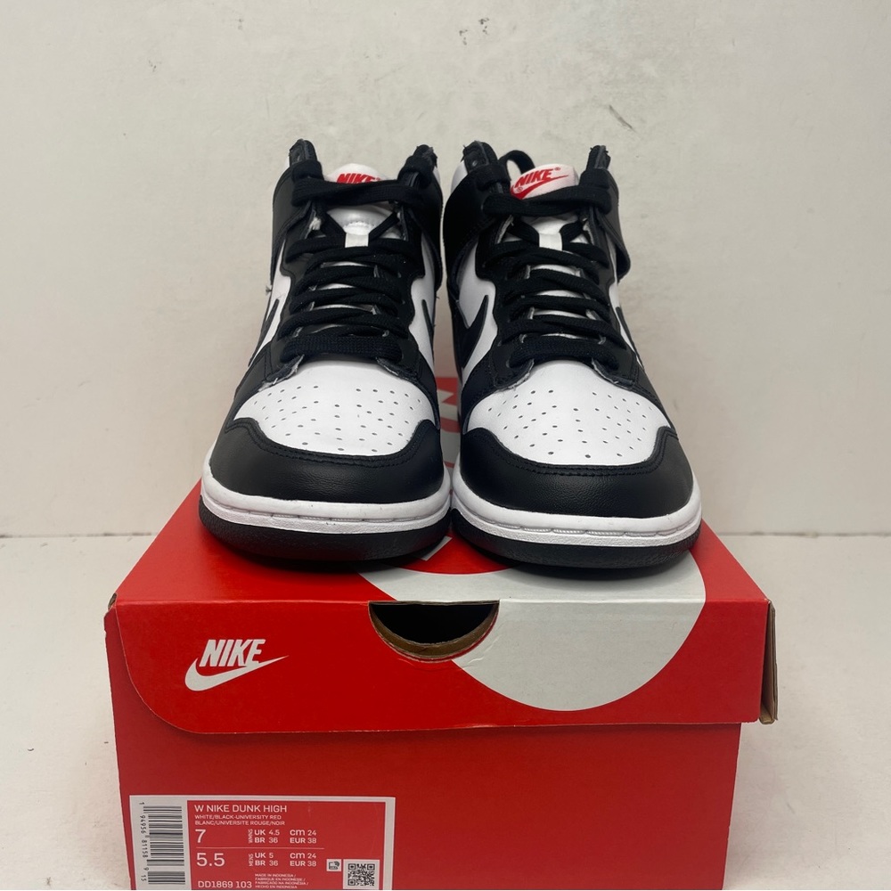 Nike Dunk High WMNS “Panda/Black White” 2023 - Picture 2 of 4